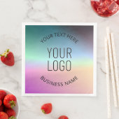 Logo uploaden | Kleurrijke veranderende gradiëntkl Servet (Insitu)