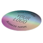 Logo uploaden | Kleurrijke veranderende gradiëntkl Snijplank (Hoek)