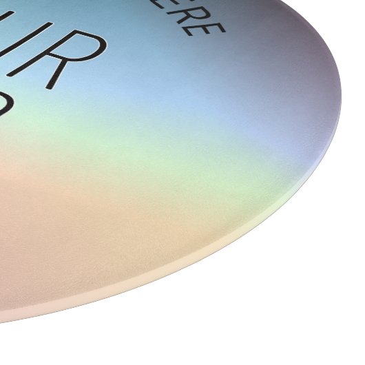 Logo uploaden | Kleurrijke veranderende gradiëntkl Snijplank (Hoek)