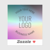 Logo uploaden | Kleurrijke veranderende gradiëntkl Sticker (Vel)