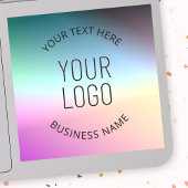 Logo uploaden | Kleurrijke veranderende gradiëntkl Sticker