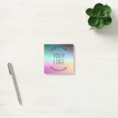 Logo uploaden | Kleurrijke veranderende verloopkle Post-it® Notes (Kantoor)
