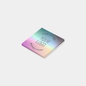 Logo uploaden | Kleurrijke veranderende verloopkle Post-it® Notes (Schuin)