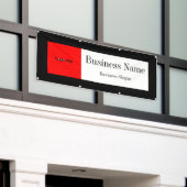 Logo uploaden (Rood), Randkleur wijzigen, Tekst to Spandoek (Buitenkant Gebouw)