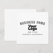 Logo uploaden | Wit & Zwart (bewerkbaar) (Voorkant / Achterkant)