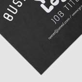 Logo uploaden | Zwart-wit (bewerkbaar) Tissuepapier (Detail)