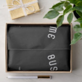 Logo uploaden | Zwart-wit (bewerkbaar) Tissuepapier (Geschenk)