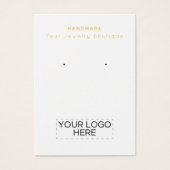 Logo uw handgemaakte Boutique-draagkaarten Visitekaartje (Voorkant)