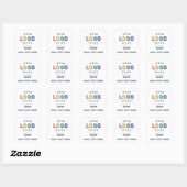 Logo Uw Manier Vierkante Sticker (Vel)