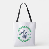  Logo Vacature Beach Holiday Trip Tote Bag (Achterkant)
