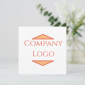 Logo van aangepast bedrijf (Staand voorkant)