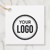 Logo van aangepast bedrijf bedankjes labels (Voorkant)