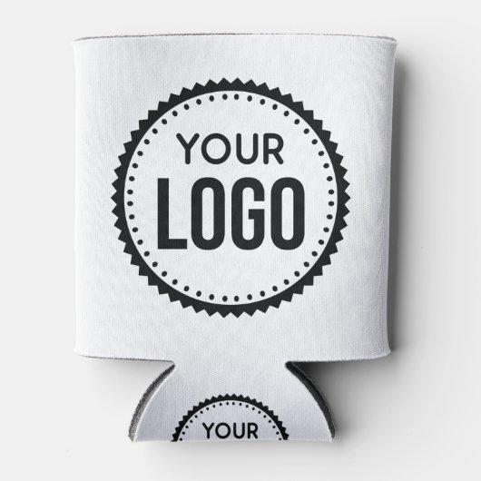 Logo van aangepast bedrijf blikjeskoeler (Voorkant)