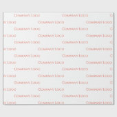 Logo van aangepast bedrijf cadeaupapier (Vlak)