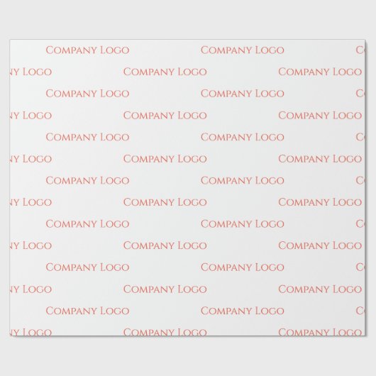 Logo van aangepast bedrijf cadeaupapier (Vlak)