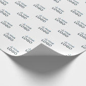 Logo van aangepast bedrijf cadeaupapier (Hoek)