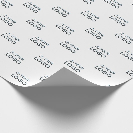 Logo van aangepast bedrijf cadeaupapier (Hoek)