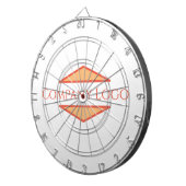 Logo van aangepast bedrijf dartbord (Voorkant Rechts)