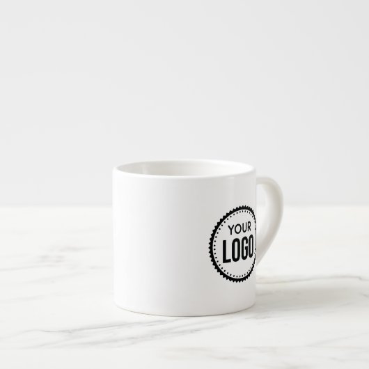 Logo van aangepast bedrijf espresso kop (Voorkant rechts)