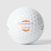 Logo van aangepast bedrijf golfballen (Voorkant)