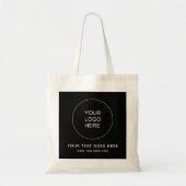 Logo van aangepast bedrijf hier - hoogste budget tote bag (Voorkant)