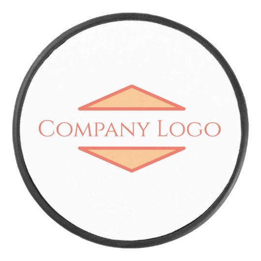 Logo van aangepast bedrijf hockey puck (Voorkant)