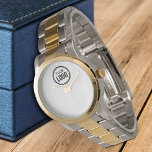 Logo van aangepast bedrijf horloge<br><div class="desc">Personaliseer een Horloge met deze eenvoudige en minimalistische sjabloon van de Logo,  en promoot uw Bedrijf of Zaken om lood te verhogen en meer verkoop te produceren. Voeg je Logo toe. Neem contact met me op als je hulp of overeenkomende objecten nodig hebt</div>