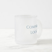 Logo van aangepast bedrijf matglas koffiemok (Voorkant rechts)