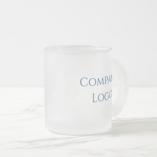 Logo van aangepast bedrijf matglas koffiemok (Voorkant rechts)