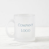 Logo van aangepast bedrijf matglas koffiemok (Links)