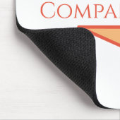 Logo van aangepast bedrijf muismat (Hoek)