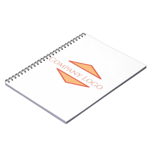 Logo van aangepast bedrijf notitieboek (Linkerzijde)