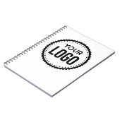Logo van aangepast bedrijf notitieboek (Linkerzijde)