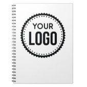 Logo van aangepast bedrijf notitieboek (Voorkant)