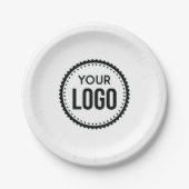 Logo van aangepast bedrijf papieren bordje (Voorkant)