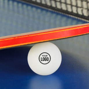 Logo van aangepast bedrijf pingpongbal