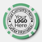Logo van aangepast bedrijf poker chips (Achterkant)