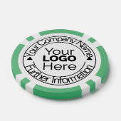 Logo van aangepast bedrijf poker chips (Enkel)