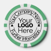 Logo van aangepast bedrijf poker chips (Voorkant)