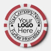 Logo van aangepast bedrijf poker chips (Voorkant)