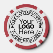 Logo van aangepast bedrijf poker chips (Achterkant)