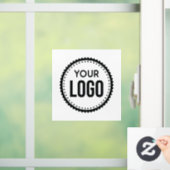 Logo van aangepast bedrijf raamsticker (Huis)