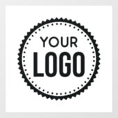 Logo van aangepast bedrijf raamsticker (Vel)