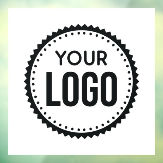 Logo van aangepast bedrijf raamsticker (Vel 3)
