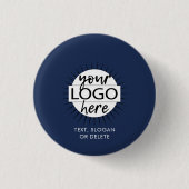 Logo van aangepast bedrijf ronde button 3,2 cm (Voorkant)