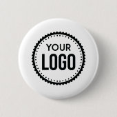 Logo van aangepast bedrijf ronde button 5,7 cm (Voorkant)