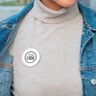 Logo van aangepast bedrijf ronde button 5,7 cm