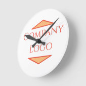 Logo van aangepast bedrijf  ronde klok (Hoek)