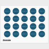 Logo van aangepast bedrijf ronde sticker (Vel)