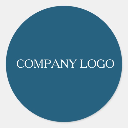 Logo van aangepast bedrijf ronde sticker (Voorkant)